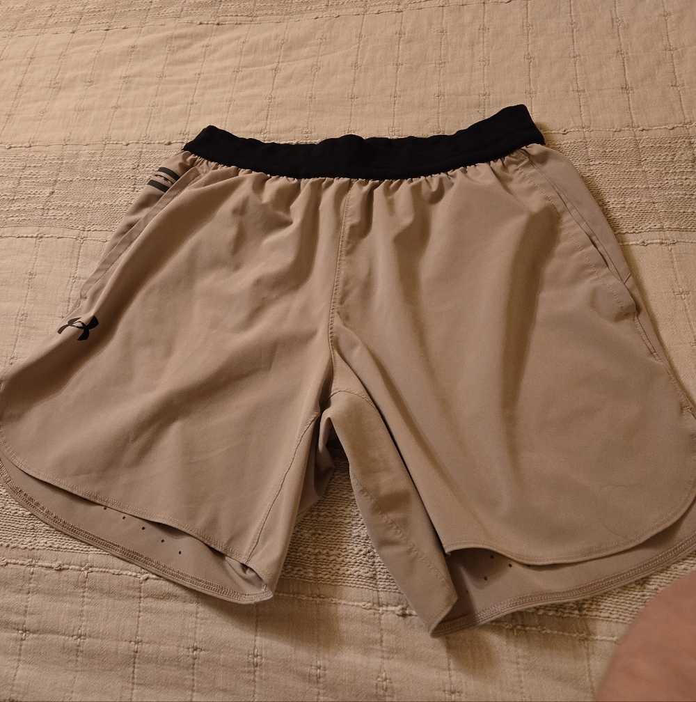 Womens Or Unisex Grey And Black Ban Running Workout Shorts